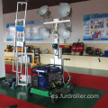 Mini torre de luz móvil con generador diesel